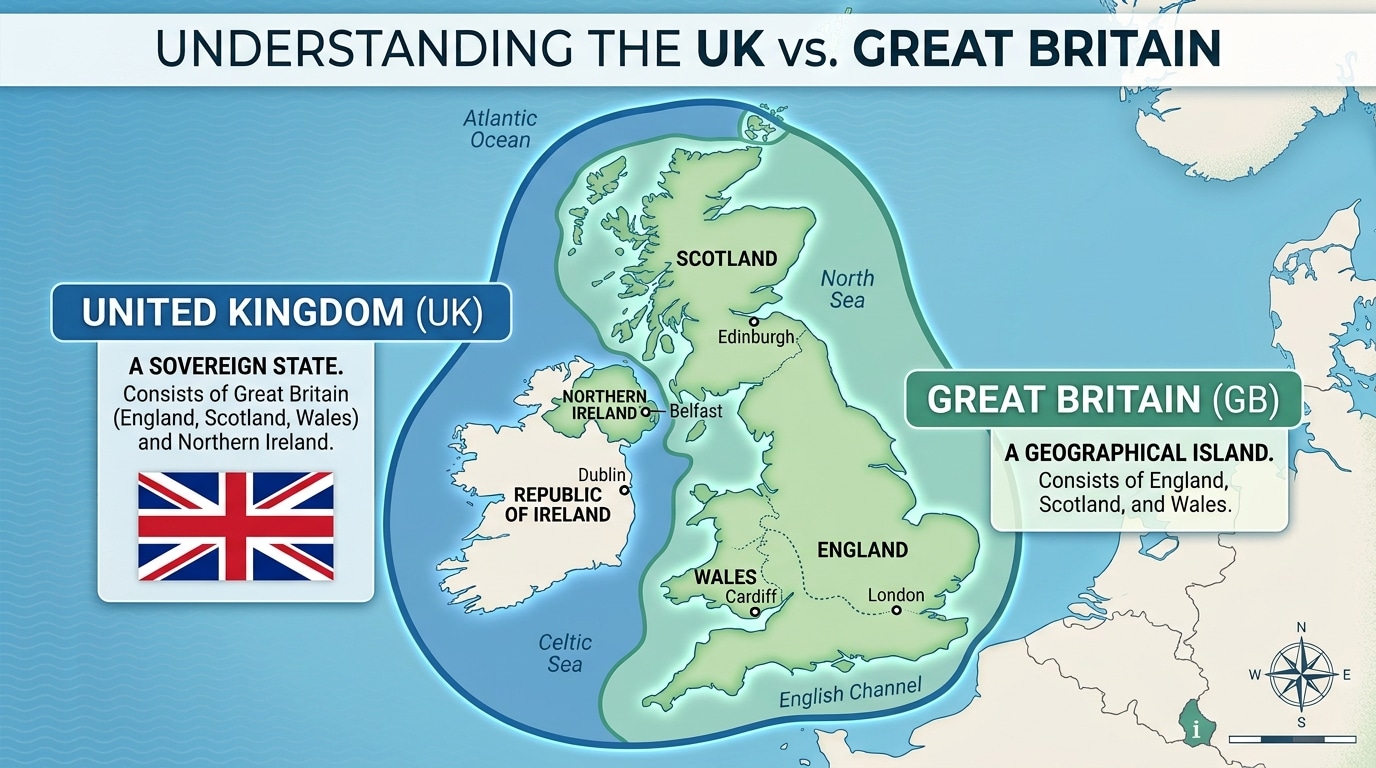What Is the Difference Between the UK and Great Britain?